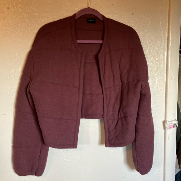 URBAN OUTFITTERS Out from under S P purple light coat - Picture 1 of 6